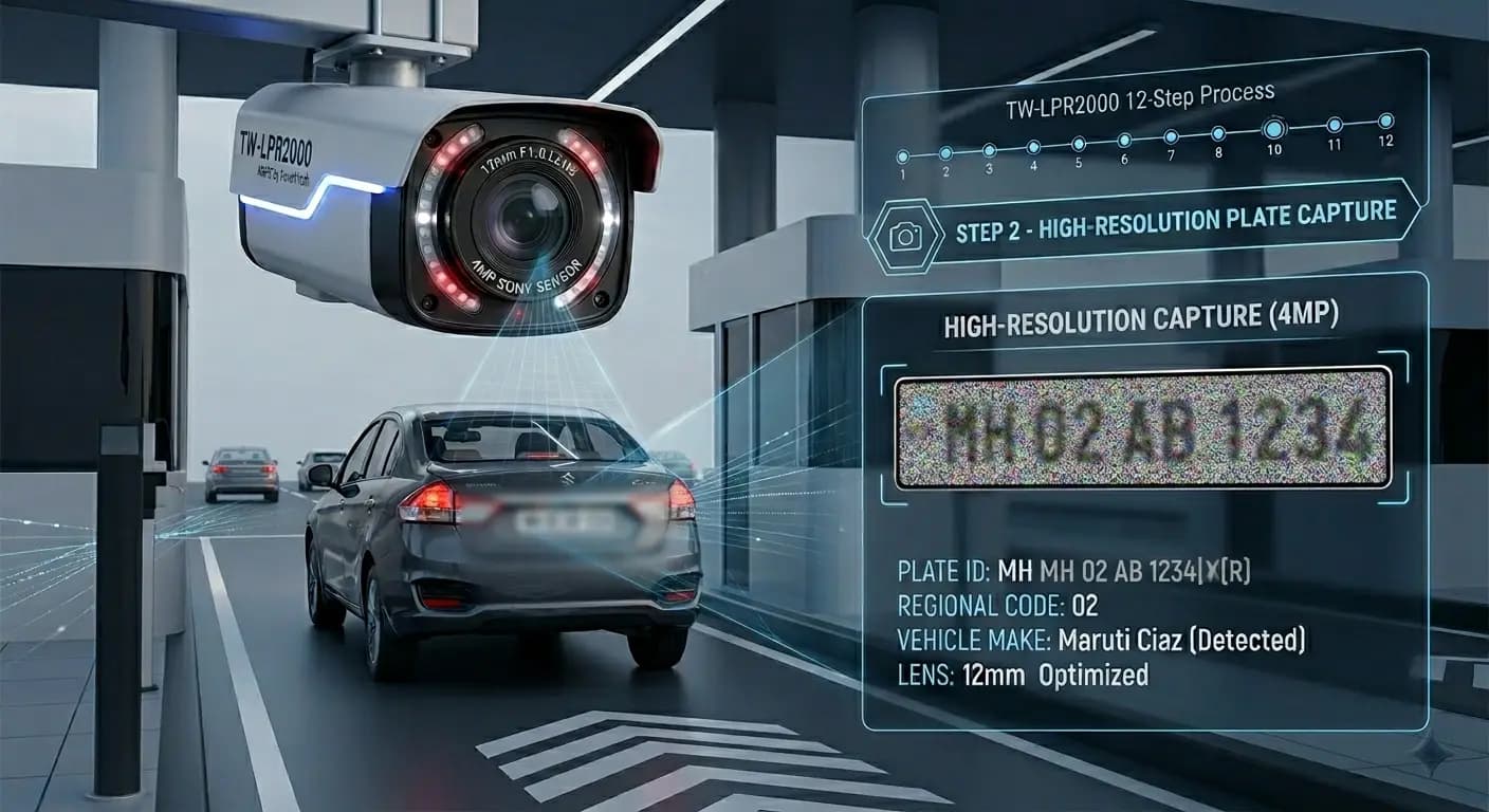Toll lane where a vehicle is identified automatically for barrier opening