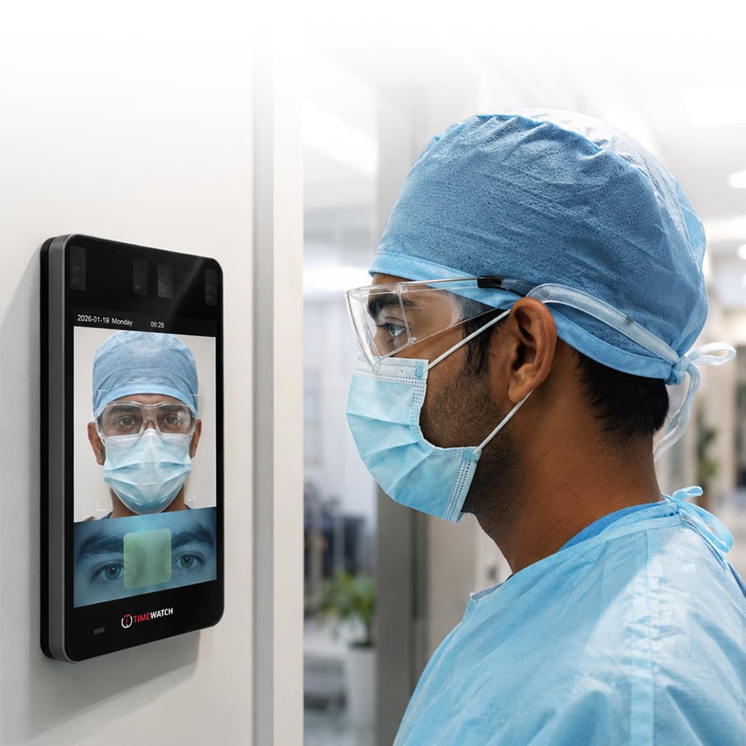 Iris scanning has limited viewing distance