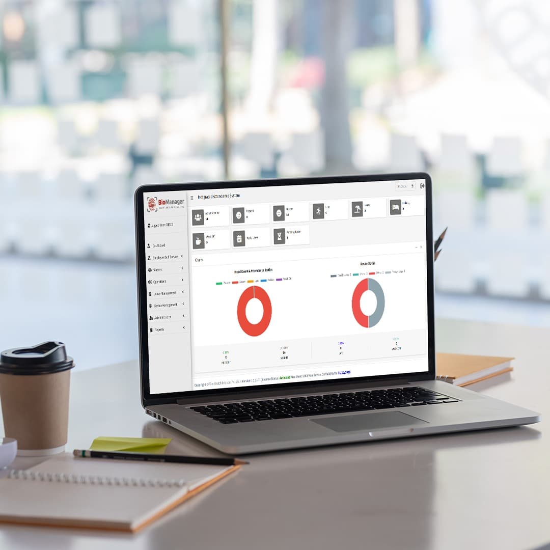 HR professional using HRMS Software platform